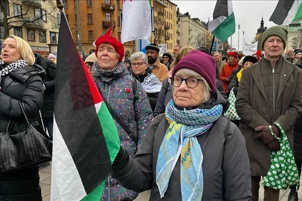 ABD Başkanı Trump'ın Gazze planı İsveç'te protesto edildi