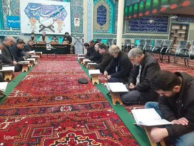 محفل جزء خوانی قرآن کریم در اهر