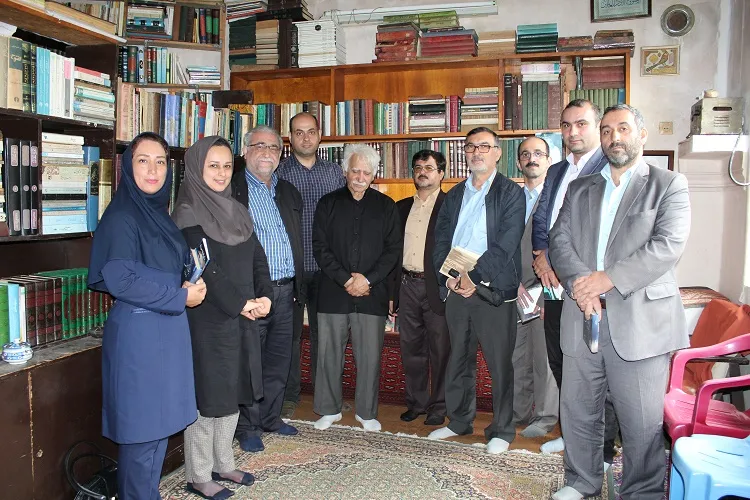 دیدار همکاران فرهنگی جهاددانشگاهی گیلان با استاد «م.موید»