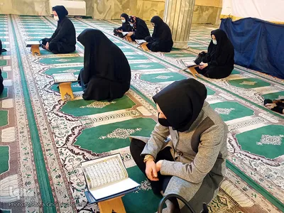 مراسم ختم قرآن به مناسبت ایام شهادت حضرت فاطمه(س) در اهر