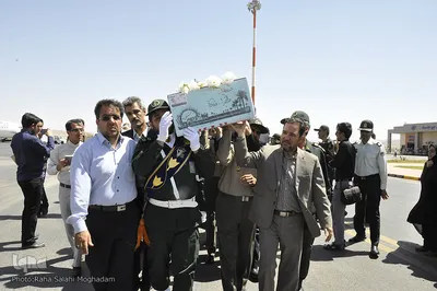 ورود پیکر سه شهید گمنام به خراسان جنوبی