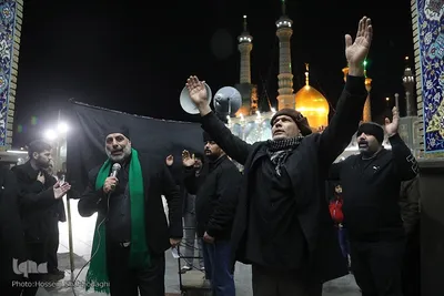 حال و هوای حرم بی بی حضرت معصومه(س) در شب شهادت پدر بزرگوارشان