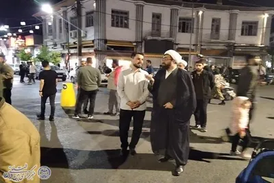 هفتاد و چهارمین اجتماع شبانه بابلسر در میدان شهدا