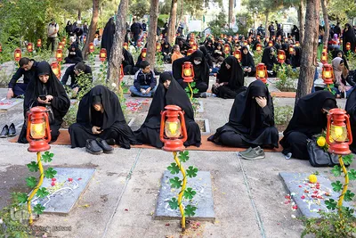 گلزار شهدای تهران، در روز شهادت امام رئوف