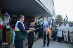 تجمع اعتراضی کادر درمان دانشگاه علوم پزشکی تبریز