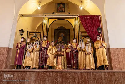 مراسم غسل تعمید در کلیسای مریم مقدس تبریز