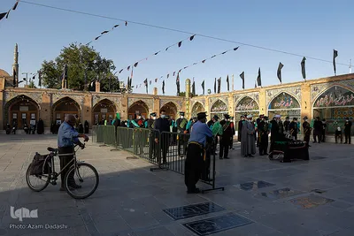 سیاهپوشان آستان مقدس امامزاده حسین (ع) قزوین