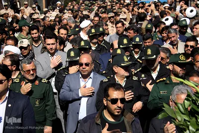 آیین تشییع پیکر شهید مدافع حرم، شهید محمد قنبریان در سمنان