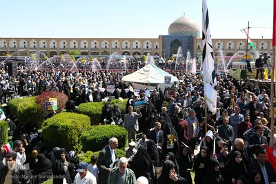 مراسم راهپیمایی روز جهانی قدس در میدان امام (ره) اصفهان