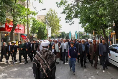 راهپیمایی مردم اهر در محکومیت جنایات رژیم صهیونیستی