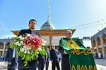 تجدید میثاق خدام امام رضا با حضرت شاهچراغ (ع)