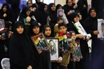 مراسم چهلم شهدای حوادث دی‌ماه در گلستان شهدای اصفهان