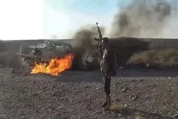 په «ميدي» صحرا کښې سعودي تيريګرو ته د يمني ځواکونو درانۀ زيانونه