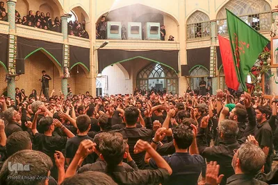مراسم نخل‌برداری در حسینیه نظر کرده یزد‎