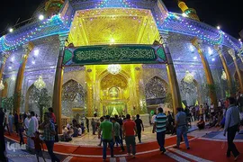 حرم مطهر و نورانی امام موسی کاظم (ع) در شهر کاظمین عراق