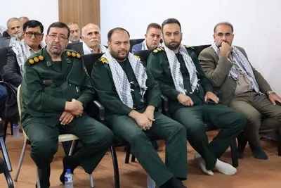 آیت‌الله محمدباقر محمدی لائینی در دیدار اعضای ستاد بزرگداشت هفته دفاع مقدس و جمعی از پیشکسوتان جهاد و مقاومت
