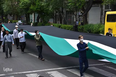 پرچم 200 متری فلسطین در تبریز