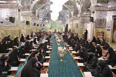 مراسم جزء خوانی قرآن کریم در حرم شاهچراغ(ع)
