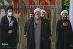 دسته عزاداری طلاب و روحانيون شیرازی در سومين روز شهادت امام حسین(ع)