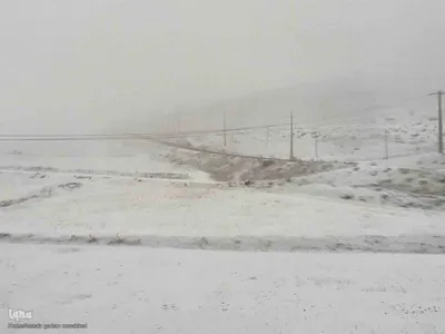 طبیعت برفی ارتفاعات و مناطق روستایی اهر