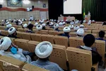نشست حجت‌الاسلام والمسلمین سید عبدالفتاح نواب، نماینده ولی فقیه در امور حج و زیارت با روحانیون کاروان های حج و زیارت استان فارس
