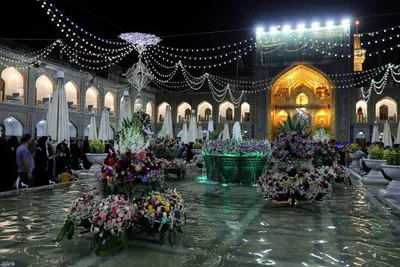 حرم مطهر رضوی در شب عید غدیر