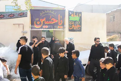 آئین سنتی«علَم‌کشان» در روستای انجدان - اراک/عکاس:زهرا بهرامی
