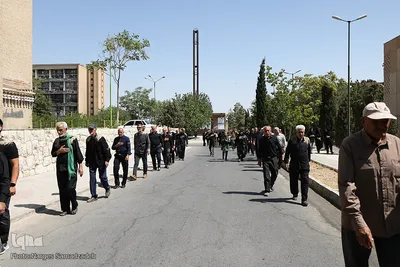 آیین «گل‌مالی» صبح عاشورا در فولادشهر اصفهان