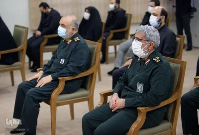دیدار خانواده و اعضای ستاد بزرگداشت شهید حاج قاسم سلیمانی با رهبر انقلاب