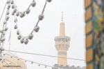 بارش اولین برف زمستانی در مشهد ـ حرم رضوی