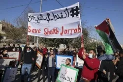 Sinalakay ng mga Puwersang Zionista ang Mapayapang Pagtipun-tipunin sa Sheikh Jarrah na Kapitbahayan ng Al-Quds