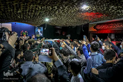 مراسم وداع با دو شهید مدافع حرم در معراج الشهدا