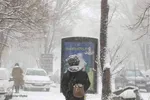 بارش سنگین برف در تبریز‎