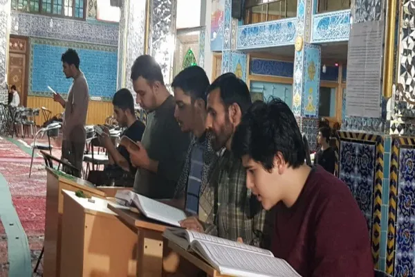 مراسم معنوی اعتکاف در مسجد جامع اردبیل 