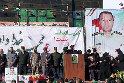 تشییع باشکوه شهید مدافع امنیت در ملایر‎