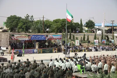 صبحگاه مشترک نیروهای مسلح استان سمنان با حضور امیر سرتیپ احمدرضا پوردستان، رئیس مرکز مطالعات راهبردی ارتش جمهوری اسلامی ایران