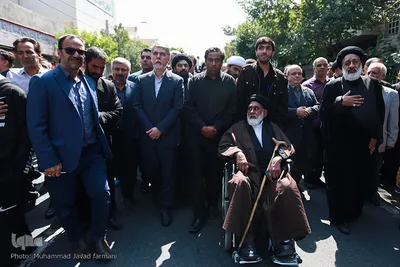 مراسم تشییع پیکر مرحوم حجت‌الاسلام سیدمهدی طباطبایی، استاد برجسته اخلاق