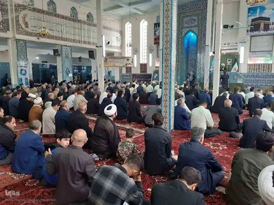 حضور سبزپوشان انتظامی در نماز جمعه اهر و گرامیداشت هفته انتظامی