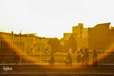 آیین تعویض پرچم گنبد حرم عبدالعظیم حسنی (ع)