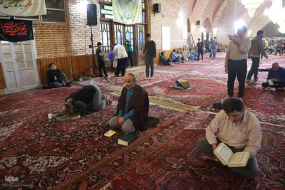 مراسم معنوی اعتکاف در تبریز