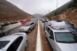 بازگشت مردم جنوب لبنان به خانه پس از آتش بس