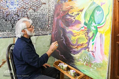 کارگاه نقاشی « قرمز پر رنگ» یادمان شهدای حمله تروریستی حرم شاهچراغ(ع)