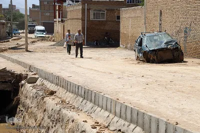 بازدید اعضای ستاد بحران آذربایجان شرقی از مناطق سیل زده شهرستان اهر‎
