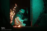 Teatro de condolências no palco em Qom