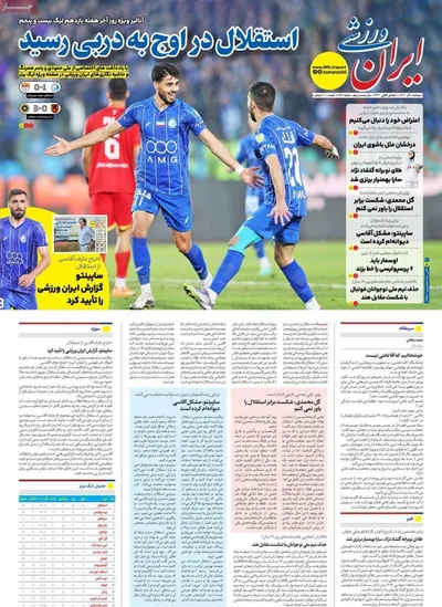 صفحه نخست روزنامه‌های دوشنبه ۱۰ آذر ۱۴۰۴