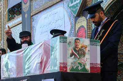 وداع و خاکسپاری با شهید سرهنگ پاسدار شهروز مظفری نیا