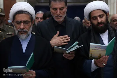 مراسم تجدید میثاق جامعه قرآنی کشور با آرمان‌های معمار کبیر انقلاب اسلامی، امام خمینی(ره) در حرم مطهر امام راحل