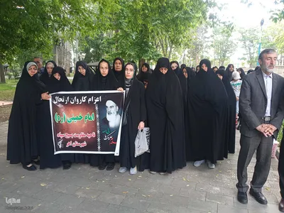 مراسم بدرقه کاروان ارتحال حضرت امام خمینی (ره)