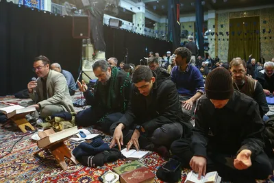 مراسم احیای شب نوزدهم ماه رمضان در مسجد جامع واوان