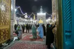 لحظه تحویل سال در حرم مطهر رضوی
